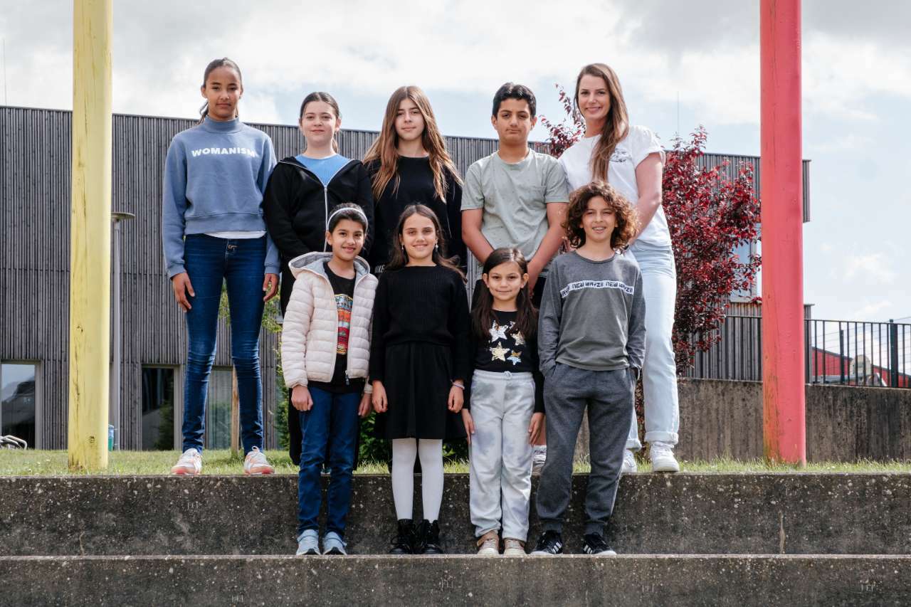 Gruppefoto Accueil Carmen Megyimori